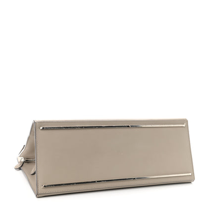 Balenciaga Calfskin Le Dix M Cartable Shoulder Bag Pearl Grey 3 of 13