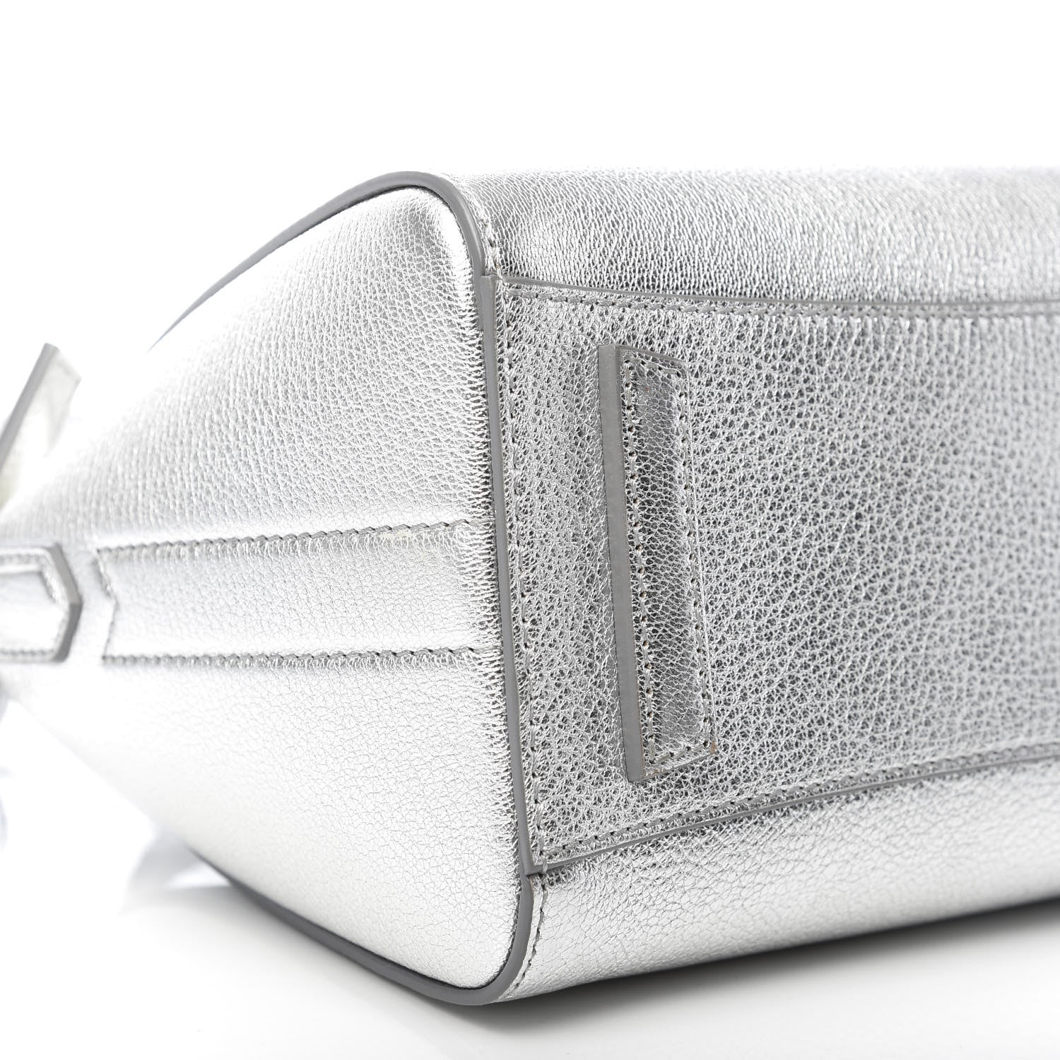 Givenchy Metallic Sugar Goatskin Mini Antigona Silver 7 of 10