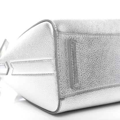 Givenchy Metallic Sugar Goatskin Mini Antigona Silver 7 of 10