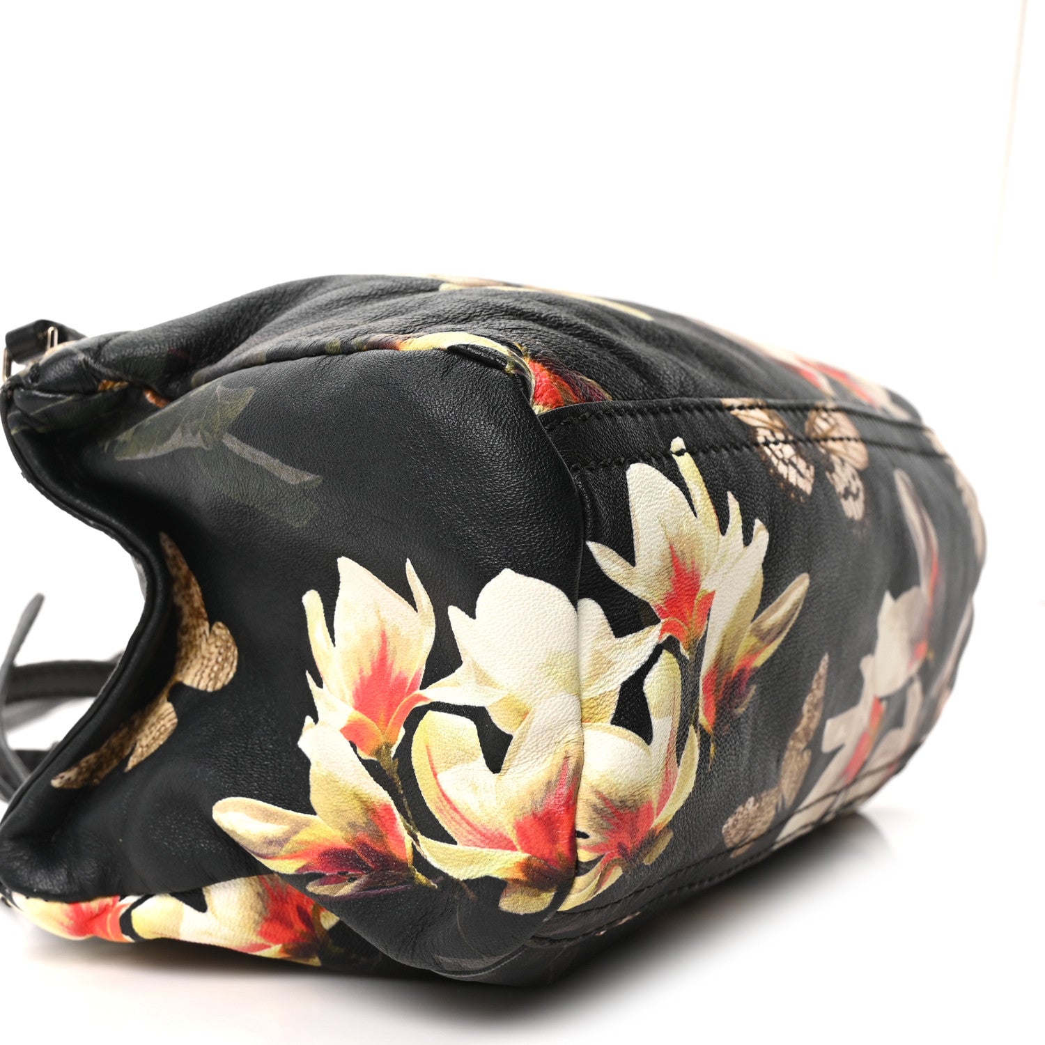 Givenchy Lambskin Magnolia and Moth Print Mini Pandora Black 9 of 10