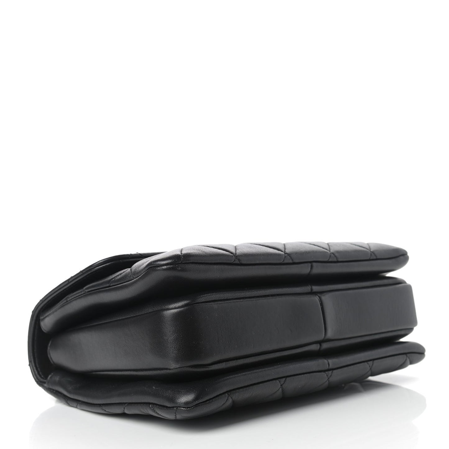 Lambskin Quilted Small Trendy CC Dual Handle Flap Bag Black
