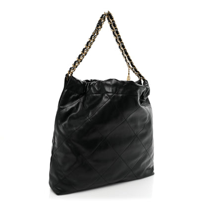 Chanel Shiny Calfskin Quilted Chanel 22 Black 4 of 11