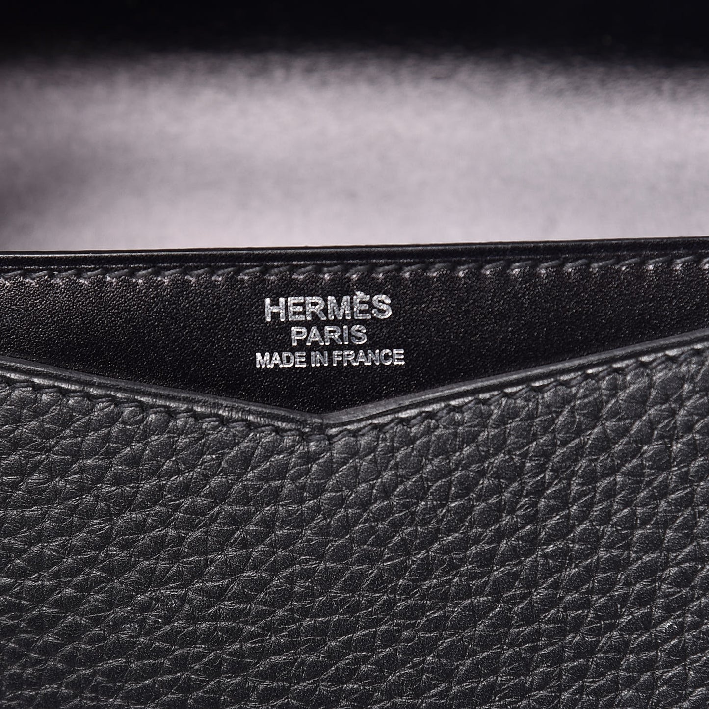 Box Taurillon Clemence Faco Clutch Black