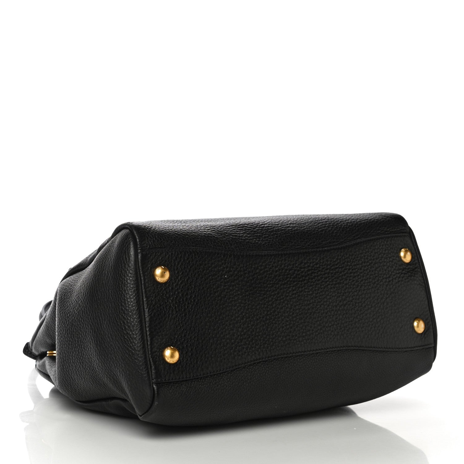 Prada Vitello Daino Top Handle Tote Black 3 of 11