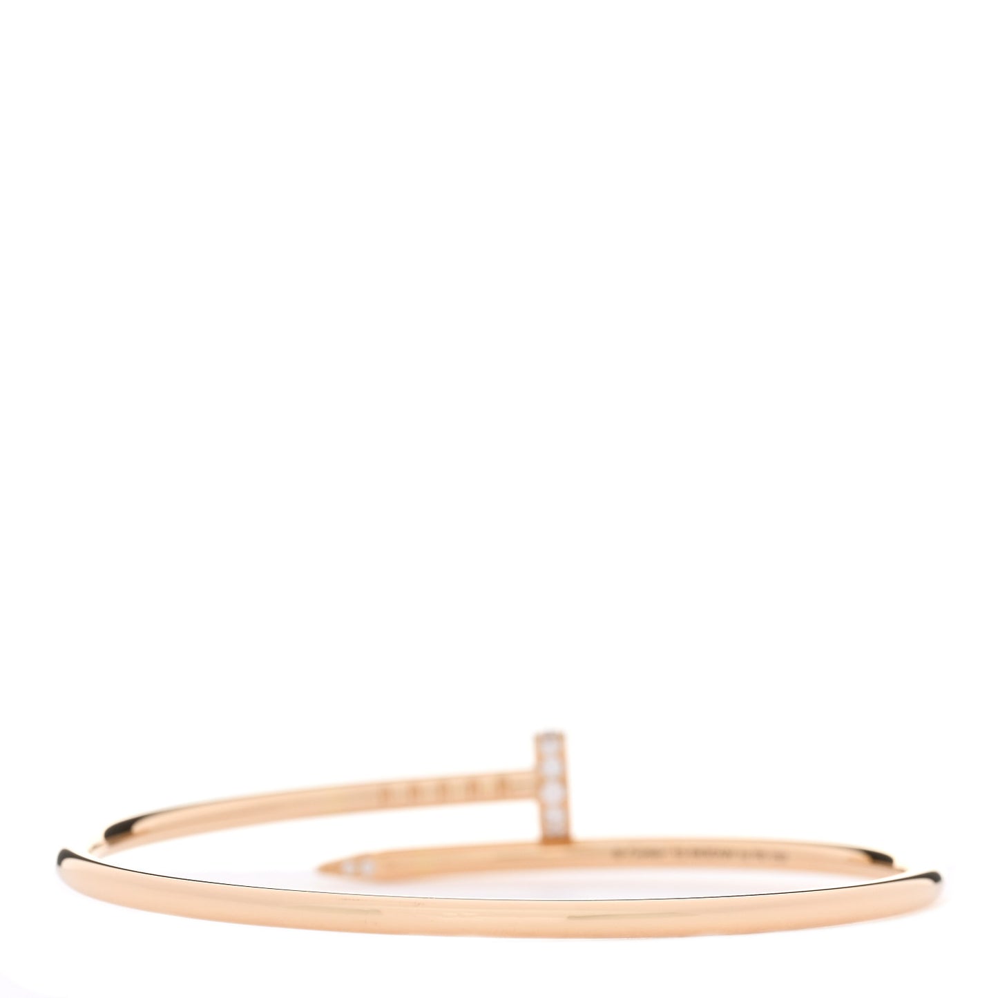 18K Yellow Gold Diamond Small Juste Un Clou Bracelet 15