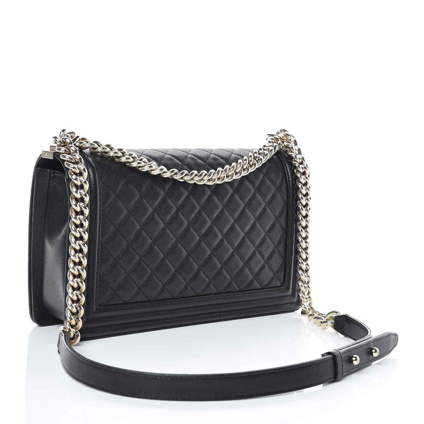 Caviar Quilted New Medium Boy Flap Black