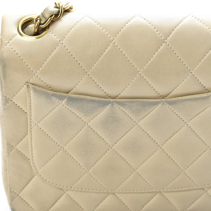 Chanel Lambskin Quilted Mini Square Flap Beige 14 of 19