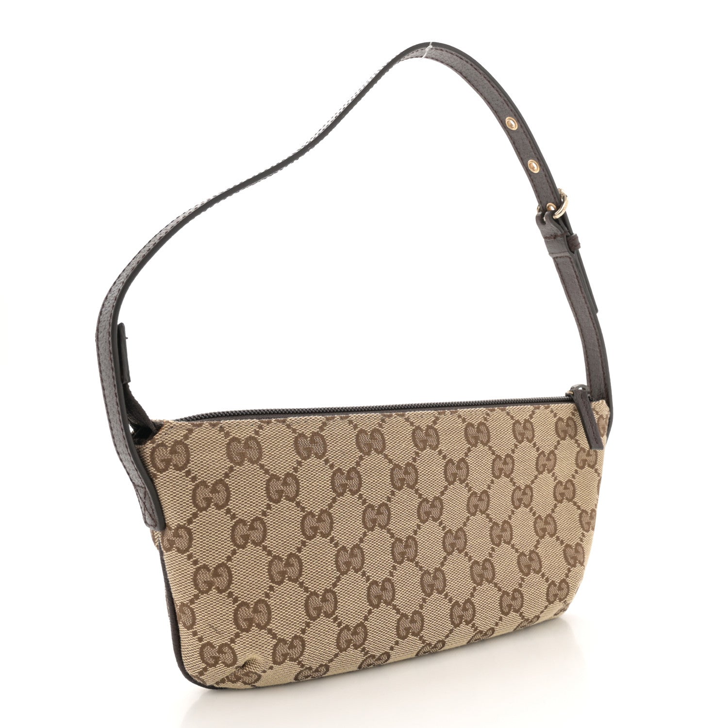 Gucci Monogram Pretty Boat Pochette Brown 3 of 11