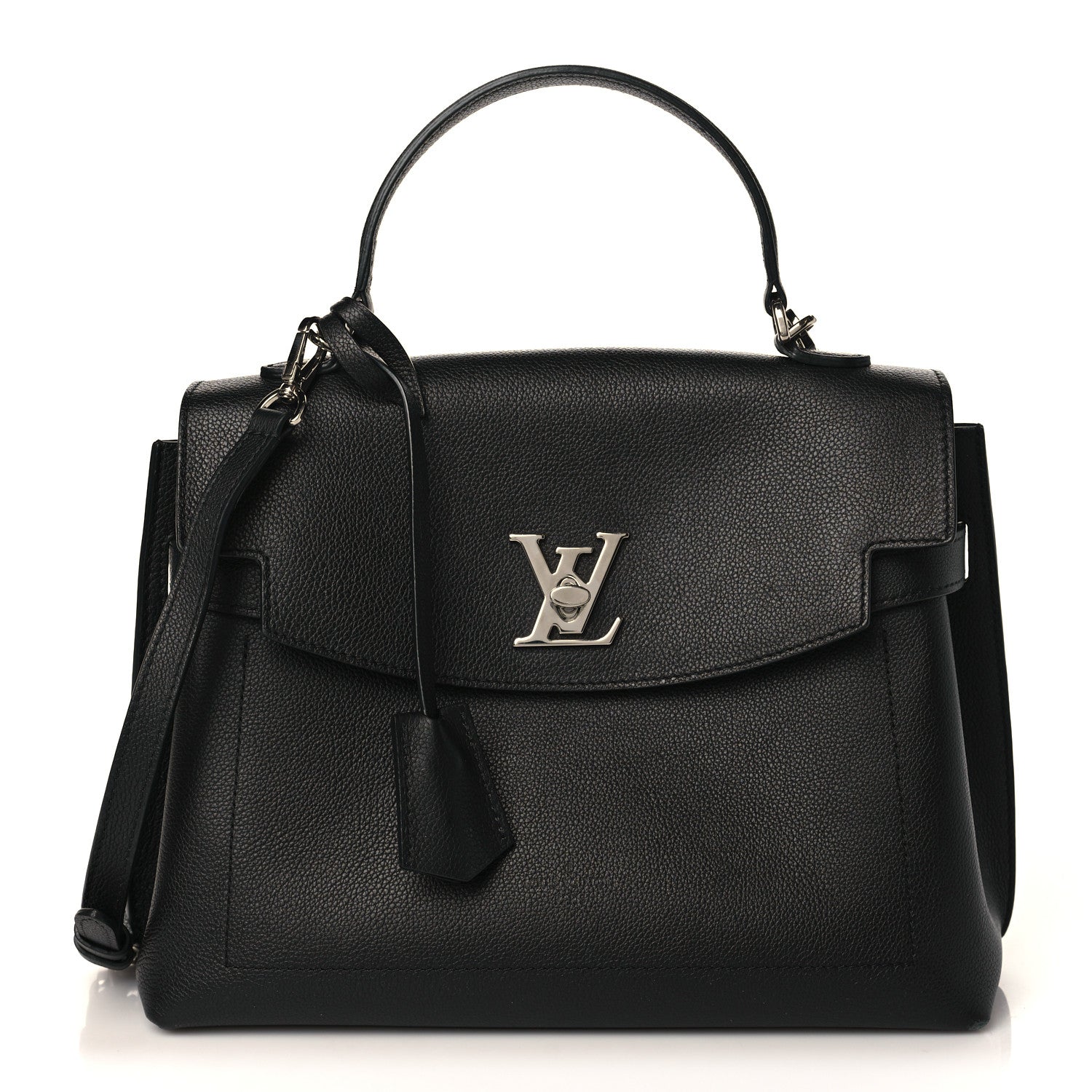 Louis Vuitton Soft Calfskin Lockme Ever MM Black 1 of 8