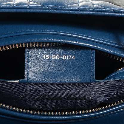 Christian Dior Lambskin Cannage Medium Lady Dior Blue 7 of 7