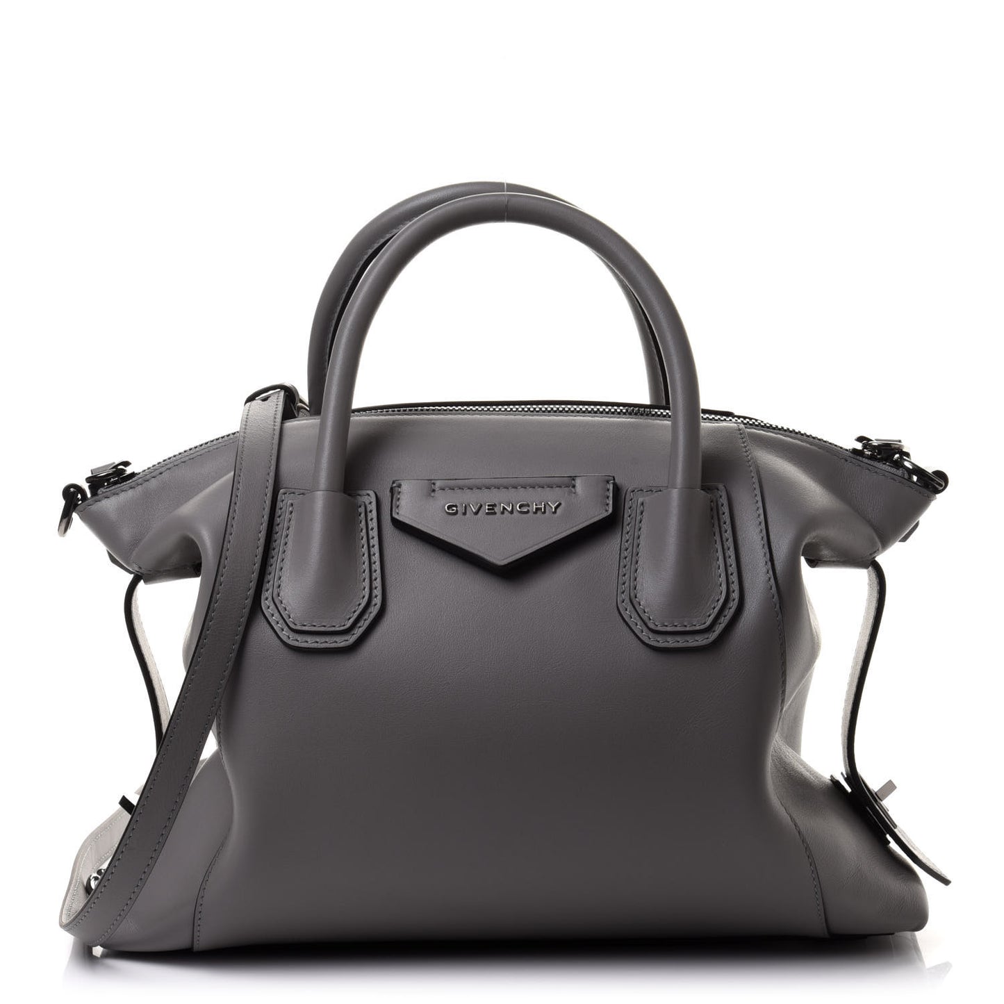 Calfskin Small Soft Antigona Grey