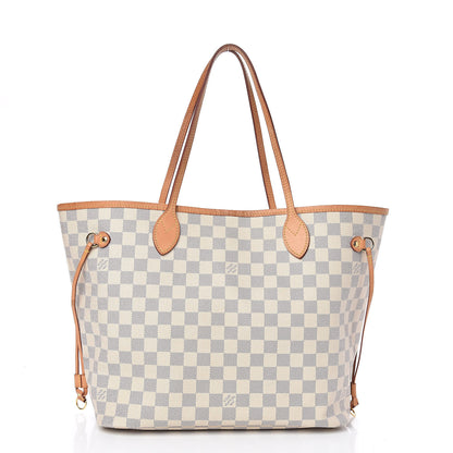 Louis Vuitton Damier Azur Neo Neverfull MM Rose Ballerine 3 of 20