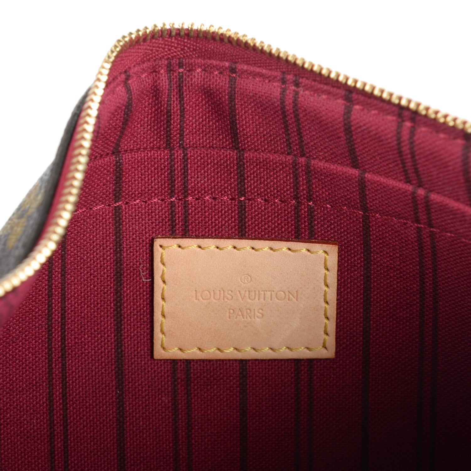Louis Vuitton Monogram Neverfull MM GM Pochette Fuchsia 9 of 16