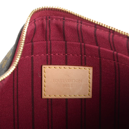 Louis Vuitton Monogram Neverfull MM GM Pochette Fuchsia 9 of 16