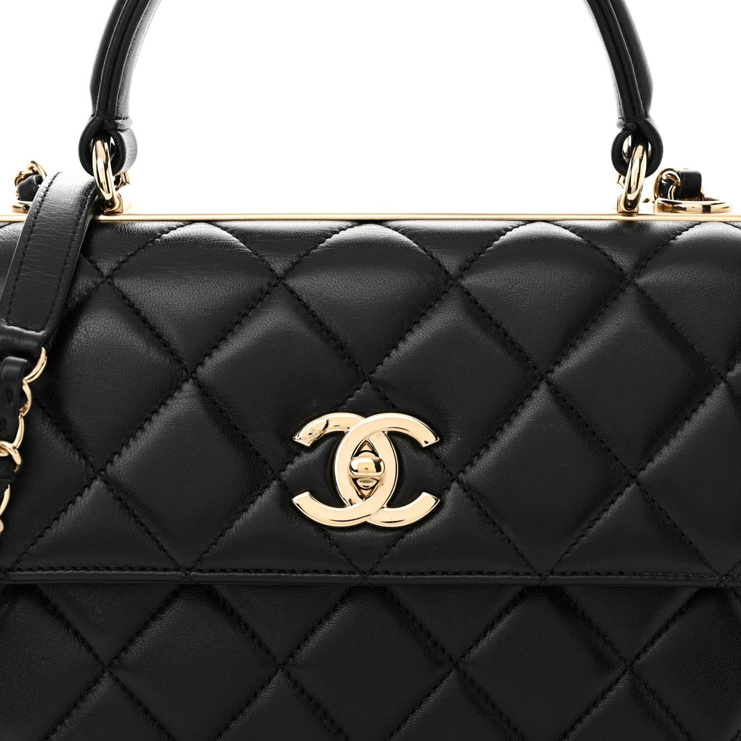 Chanel Lambskin Quilted Small Trendy CC Dual Handle Flap Bag Black 8 of 11