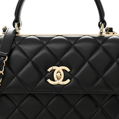 Chanel Lambskin Quilted Small Trendy CC Dual Handle Flap Bag Black 8 of 11