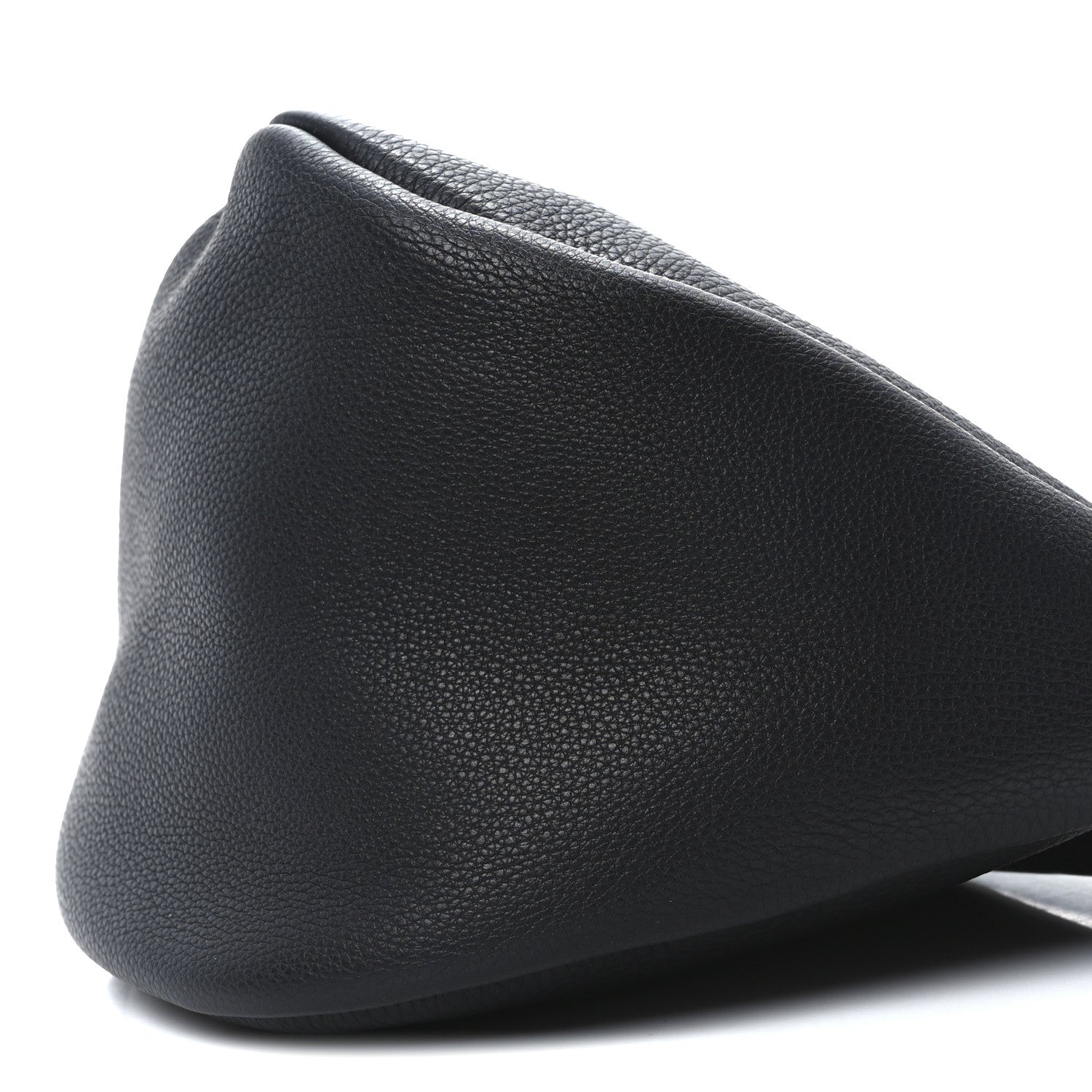 The Row Grained Calfskin Large Slouchy Banana Bag Black 9 of 9