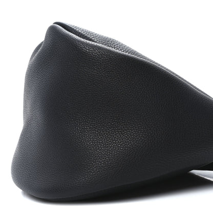 The Row Grained Calfskin Large Slouchy Banana Bag Black 9 of 9