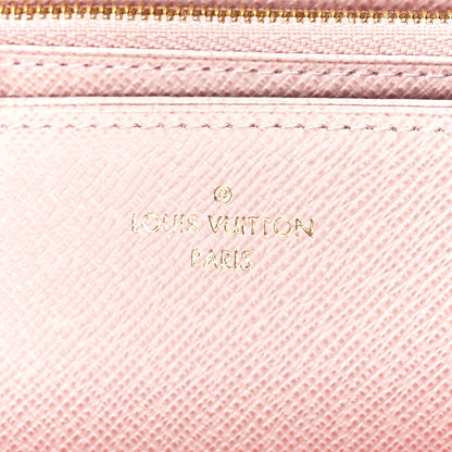 Louis Vuitton Damier Azur Zippy Wallet Rose Ballerine 6 of 10