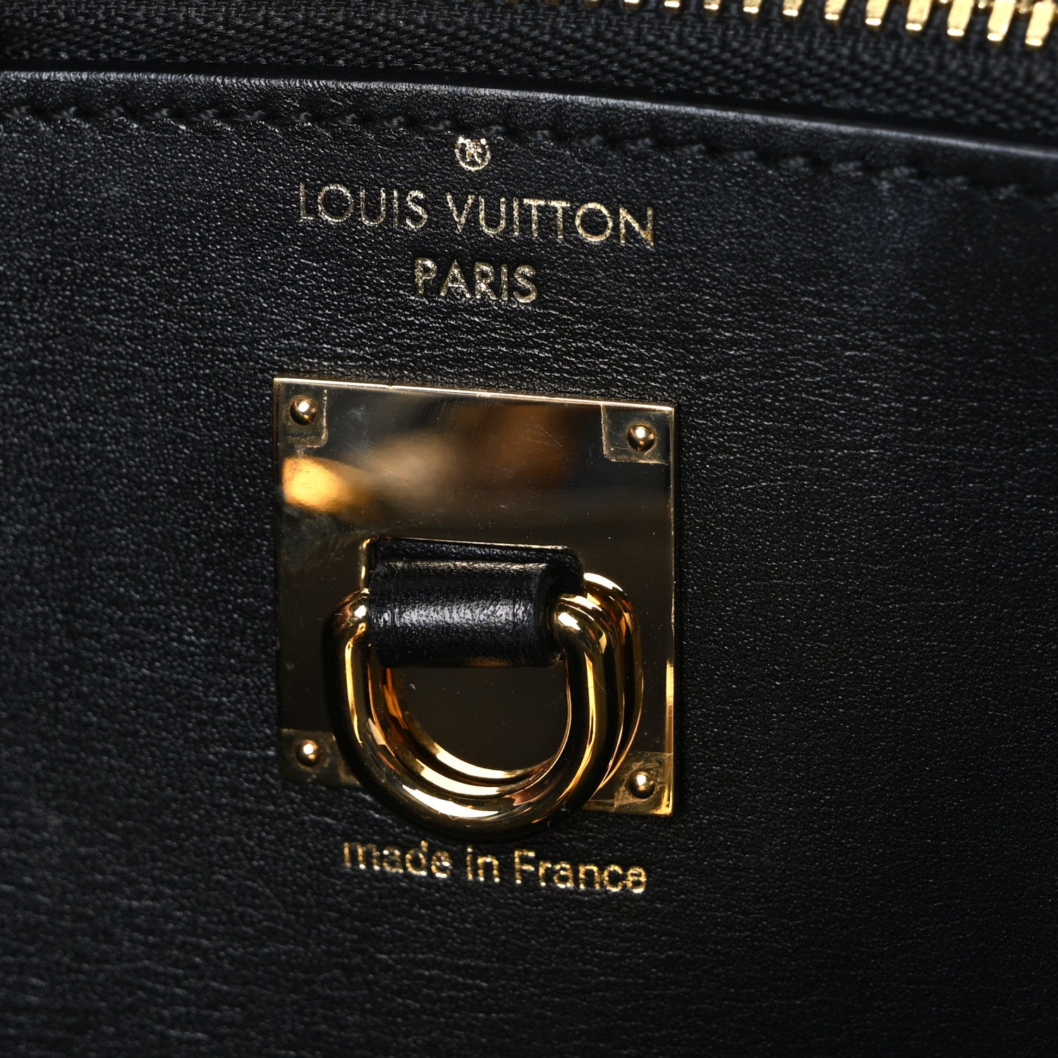 Louis Vuitton Calfskin Monogram Studded City Steamer PM Black White 6 of 9