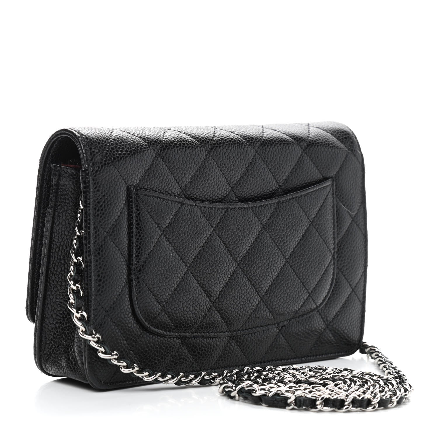 Chanel Caviar Quilted Wallet On Chain WOC Black 3 of 10