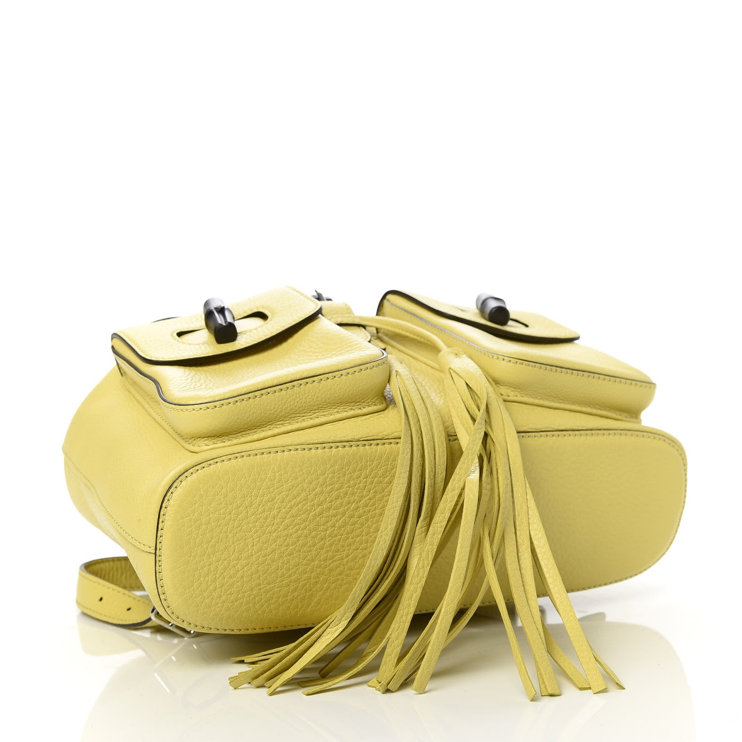 Gucci Cellarius Calfskin Medium Bamboo Backpack Mimosa Flower 3 of 9