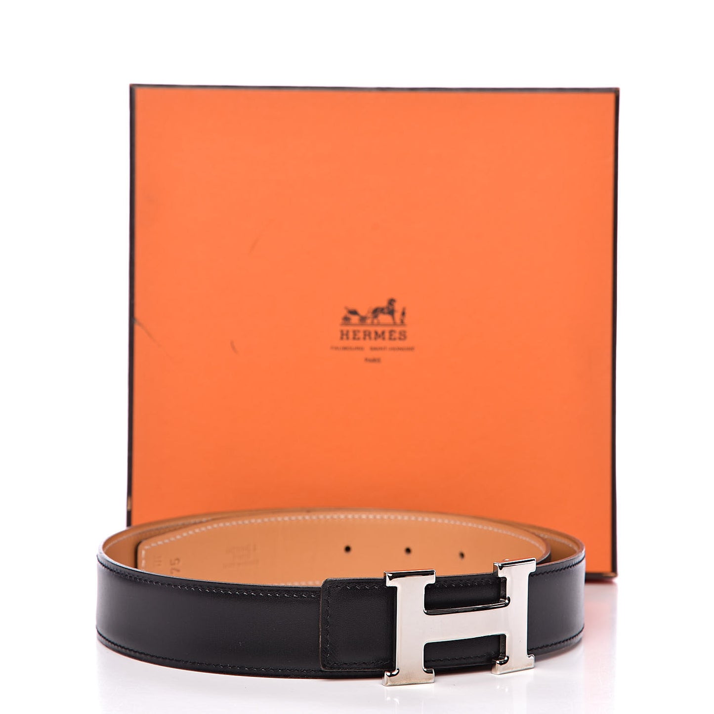 Box Chamonix 32mm H Belt 75 Black Natural