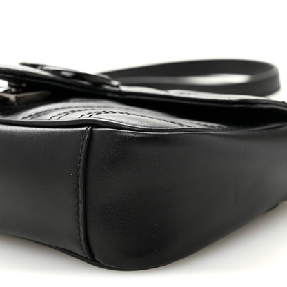 Gucci Calfskin Matelasse Monochrome Mini GG Marmont Shoulder Bag Black 10 of 10