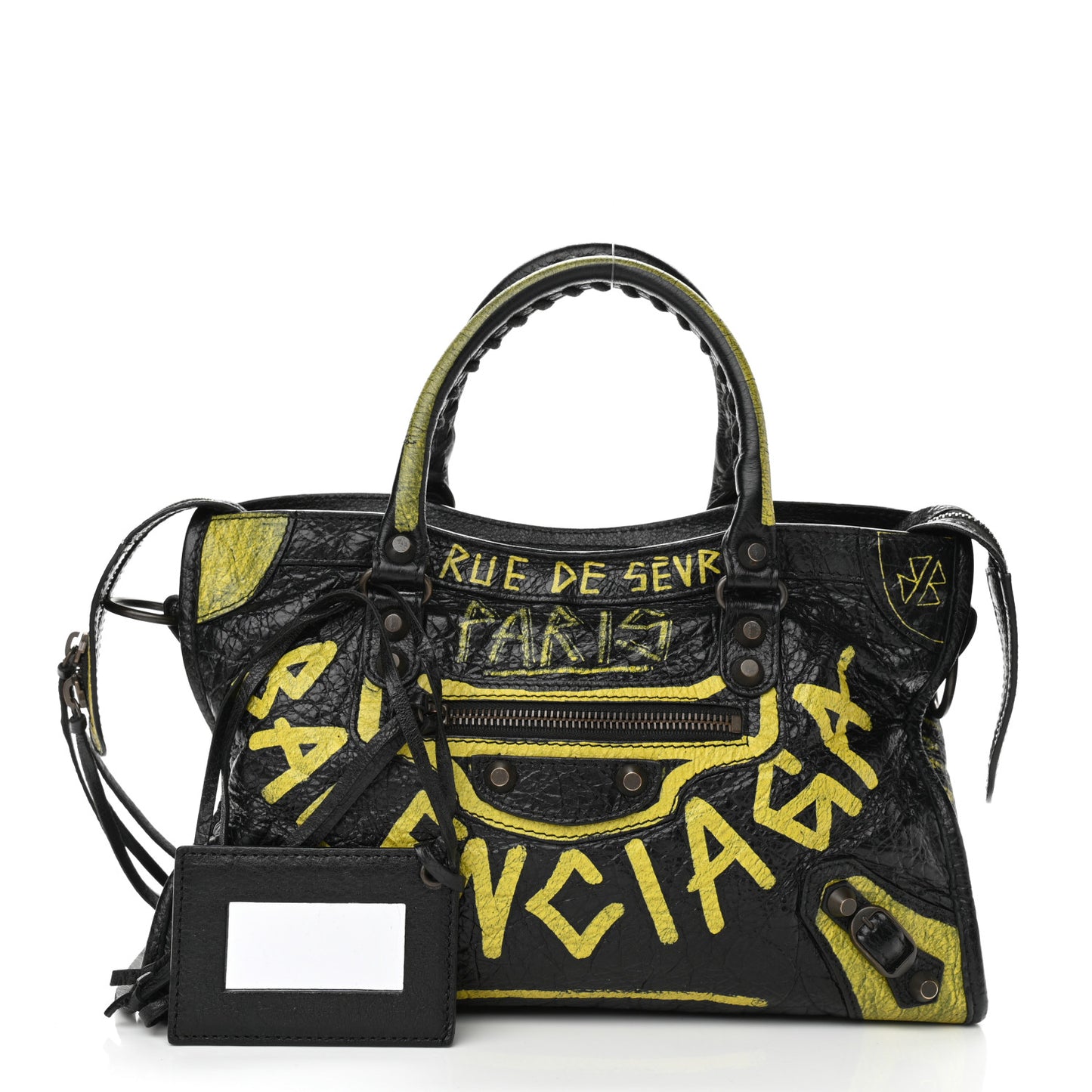 Agneau Graffiti Classic Hardware S City Black Yellow