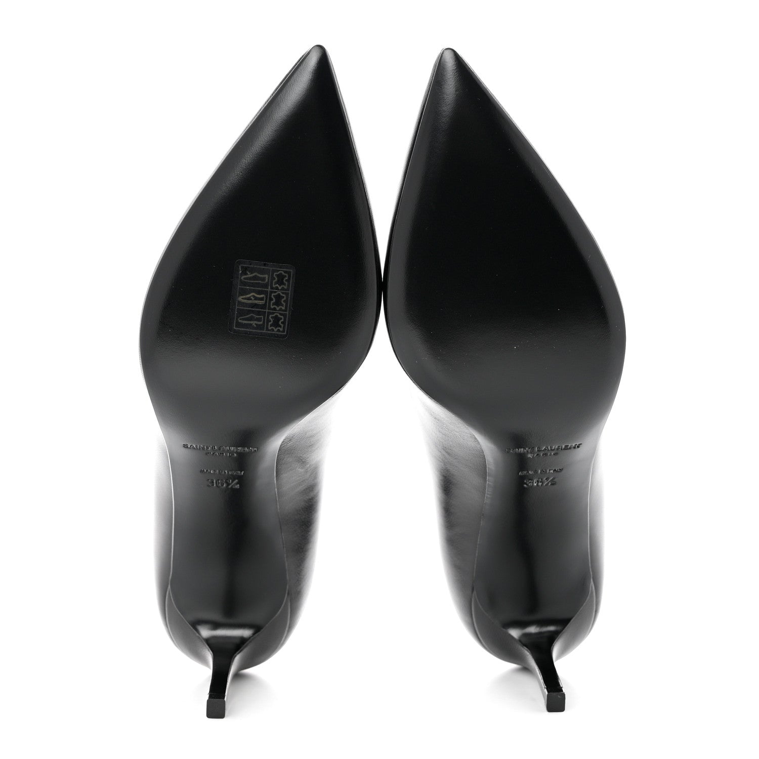 Saint Laurent Calfskin Anja 85 Pumps 36.5 Black 5 of 9