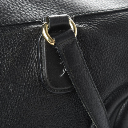 Gucci Pebbled Calfskin Large Soho Top Handle Bag Black 16 of 20