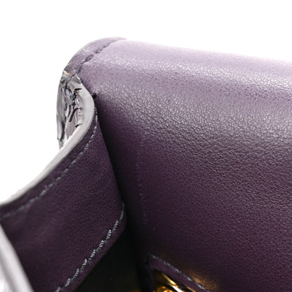 Tom Ford Snakeskin Small T Clasp Tara Crossbody Bag Burgundy 11 of 13