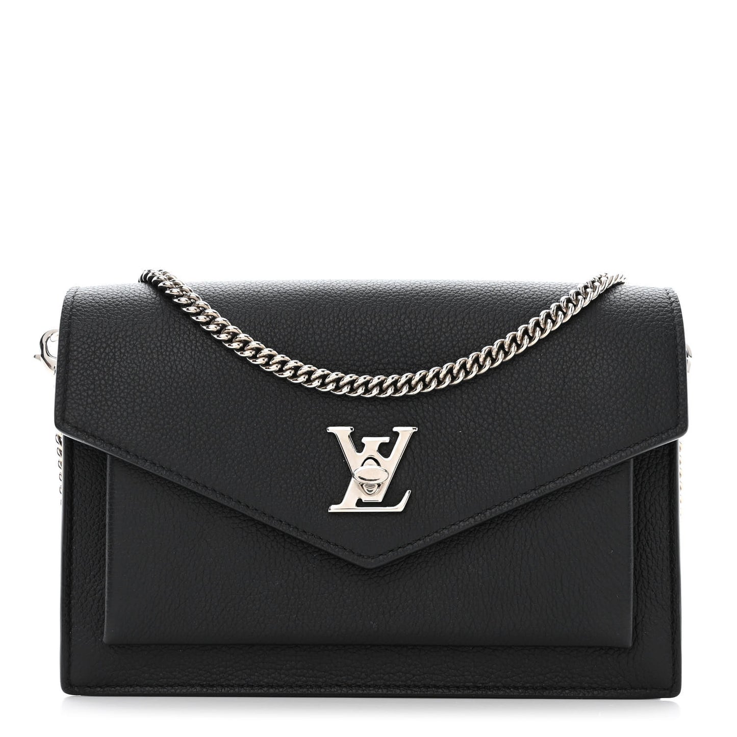 Soft Calfskin My Lockme Chain Pochette Black