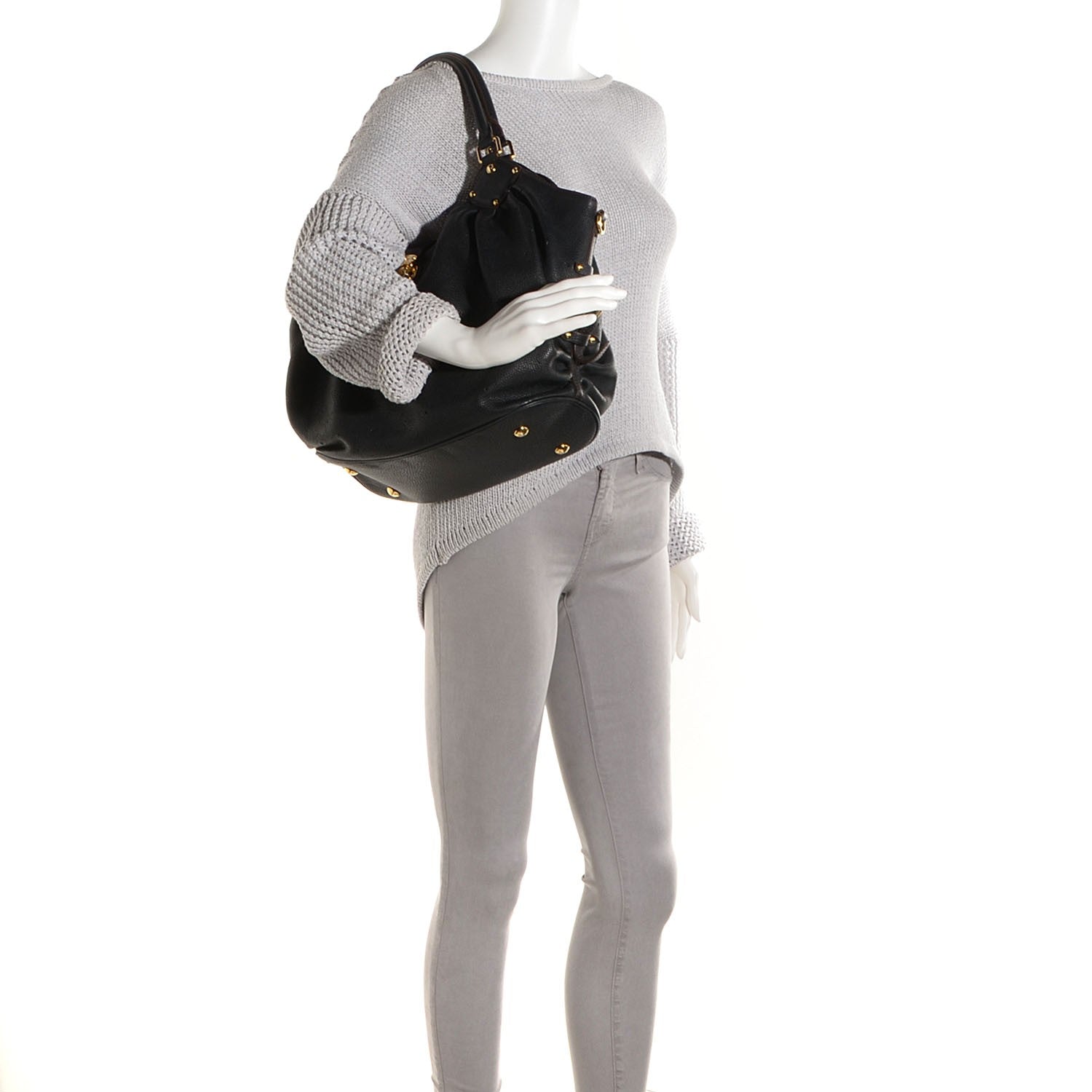 Louis Vuitton Mahina L Black 2 of 7