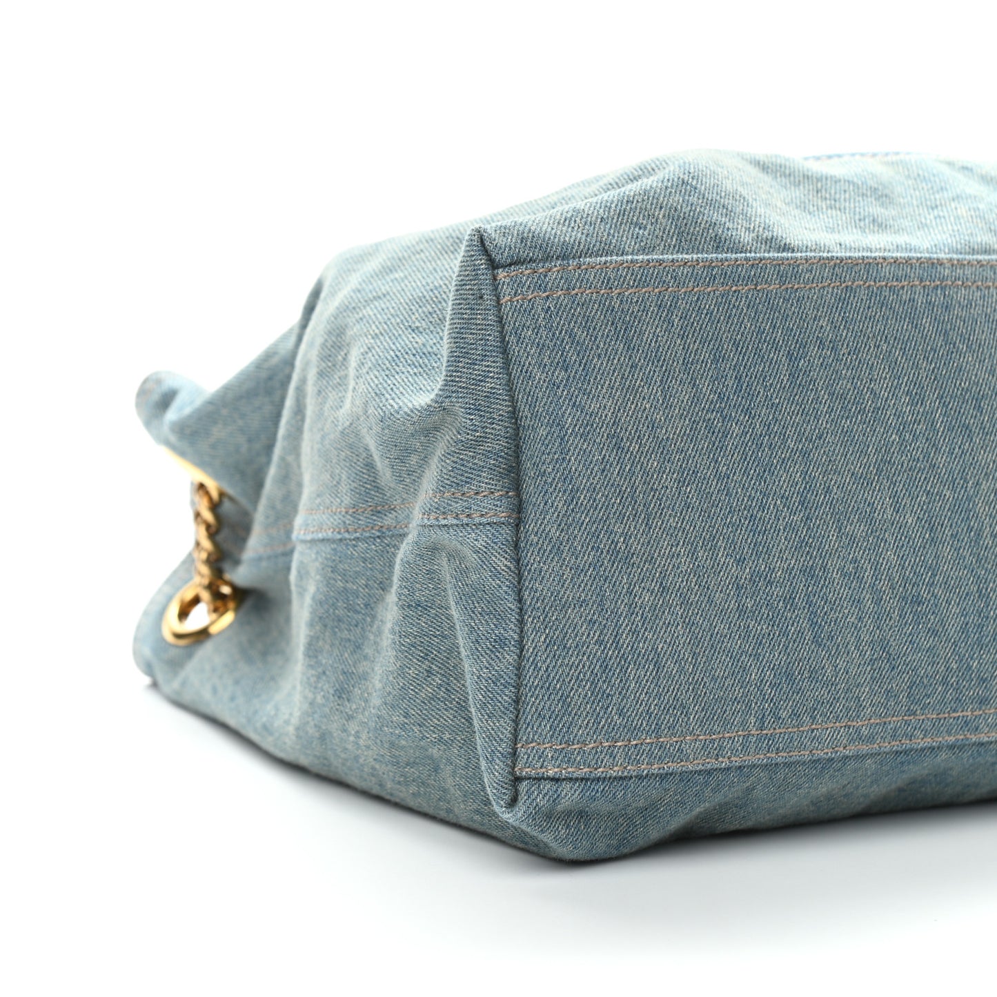 Denim Medium Soho Chain Shoulder Bag Blue