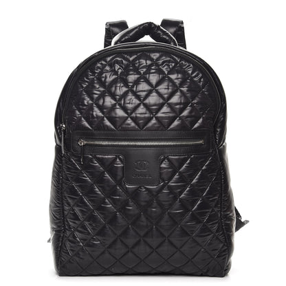 Chanel Nylon Quilted XL Coco Cocoon Backpack Black 1 of 8