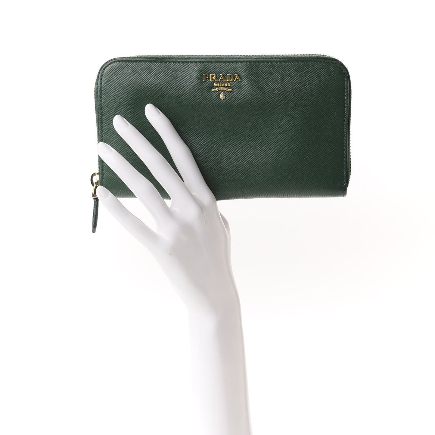 Saffiano Metal Zip Around Wallet Biliardo