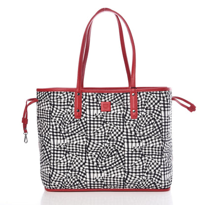 MCM Visetos Medium Liz Reversible Shopper Tote Ruby Red 6 of 11