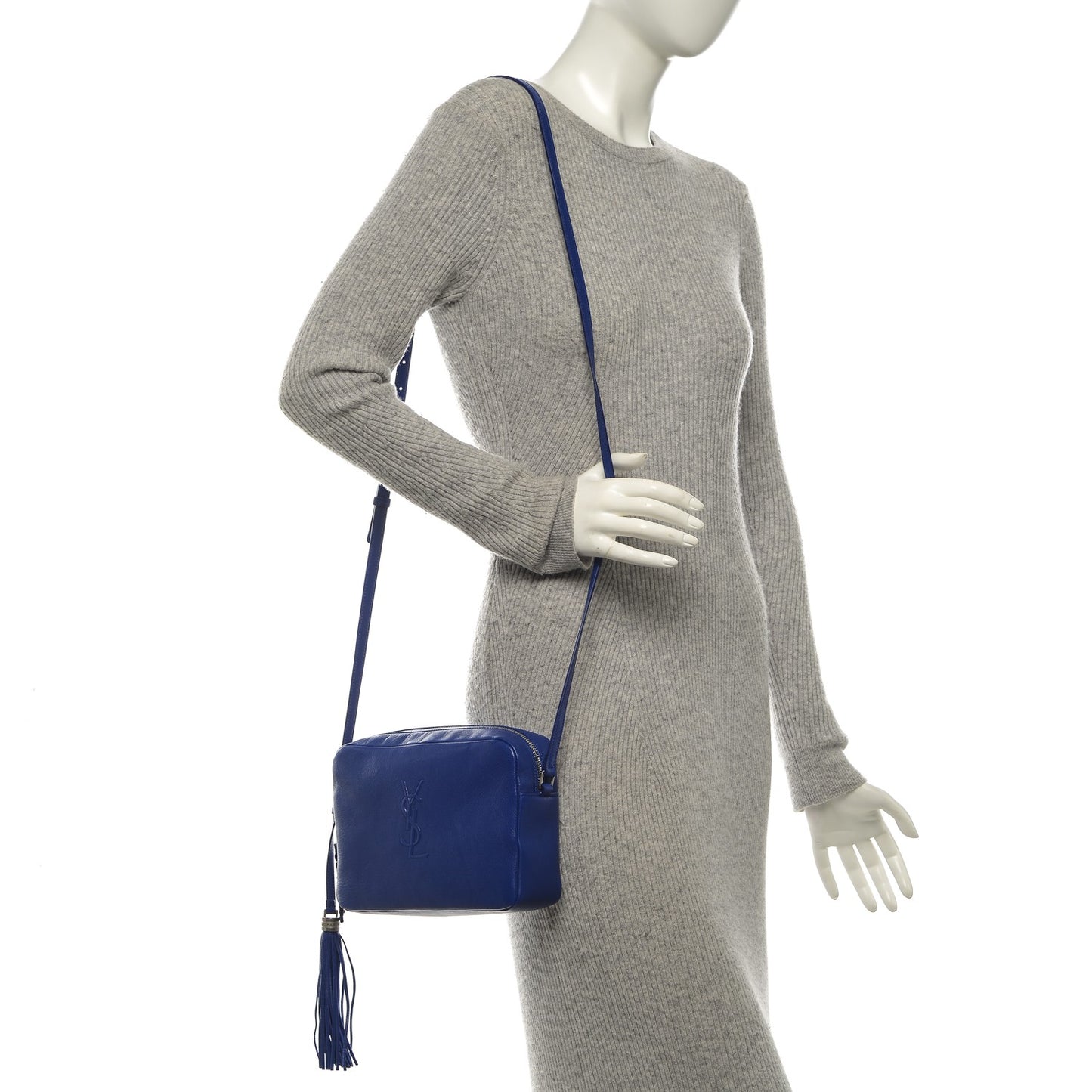 Lambskin Monogram Small Lou Camera Bag Royal Blue