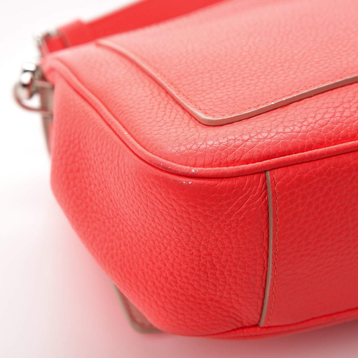 Bullcalf Mini Be Dior Satchel Fluorescent Goji Pink