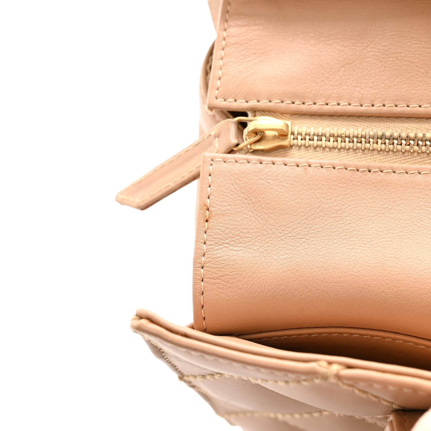 Chanel Calfskin Wild Stitch Small Tote Beige 13 of 16