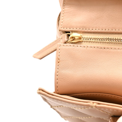 Chanel Calfskin Wild Stitch Small Tote Beige 13 of 16