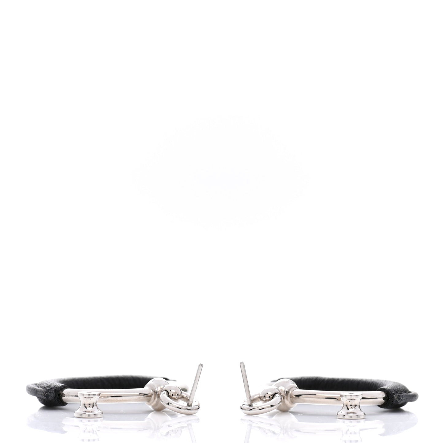Swift Palladium Loop Earrings Black