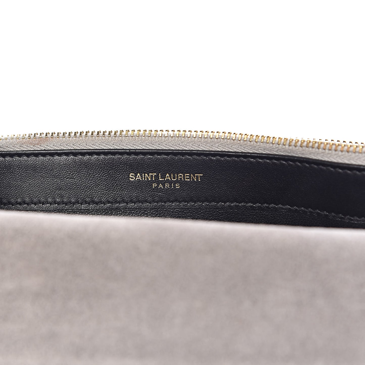 Metallic Calfskin Classic Monogram Kate Tassel Chain Wallet Platine