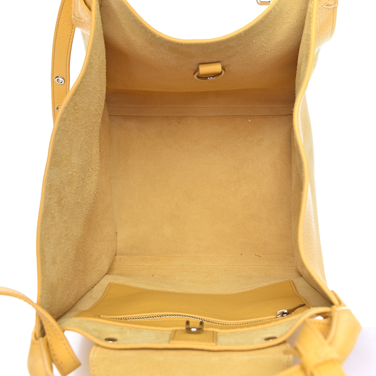 Celine Supple Grained Calfskin Small Long Strap Big Bag Sunflower 5 of 10