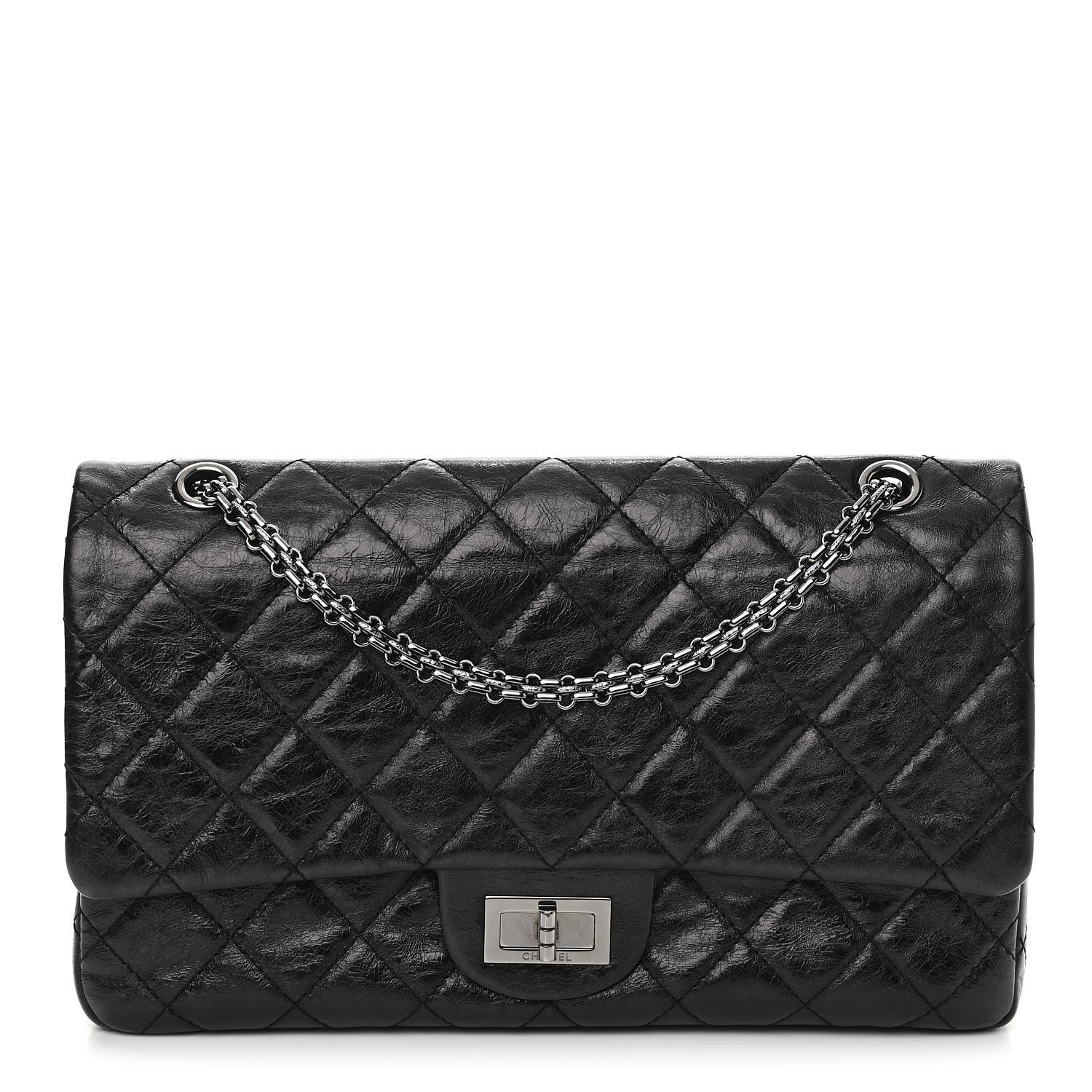 Chanel Aged Calfskin Quilted 2.55 Reissue 227 Flap Black 1 of 12