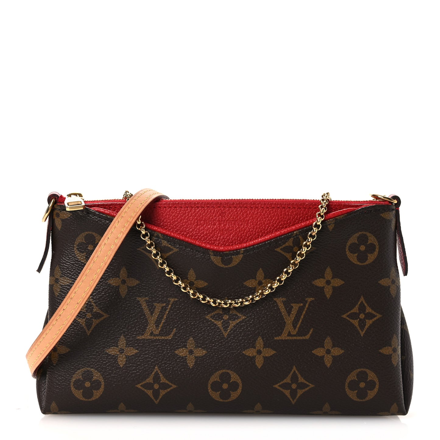 Monogram Pallas Clutch Cherry