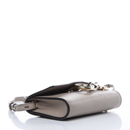 Chloe Suede Calfskin Mini Faye Shoulder Bag Motty Grey 4 of 11
