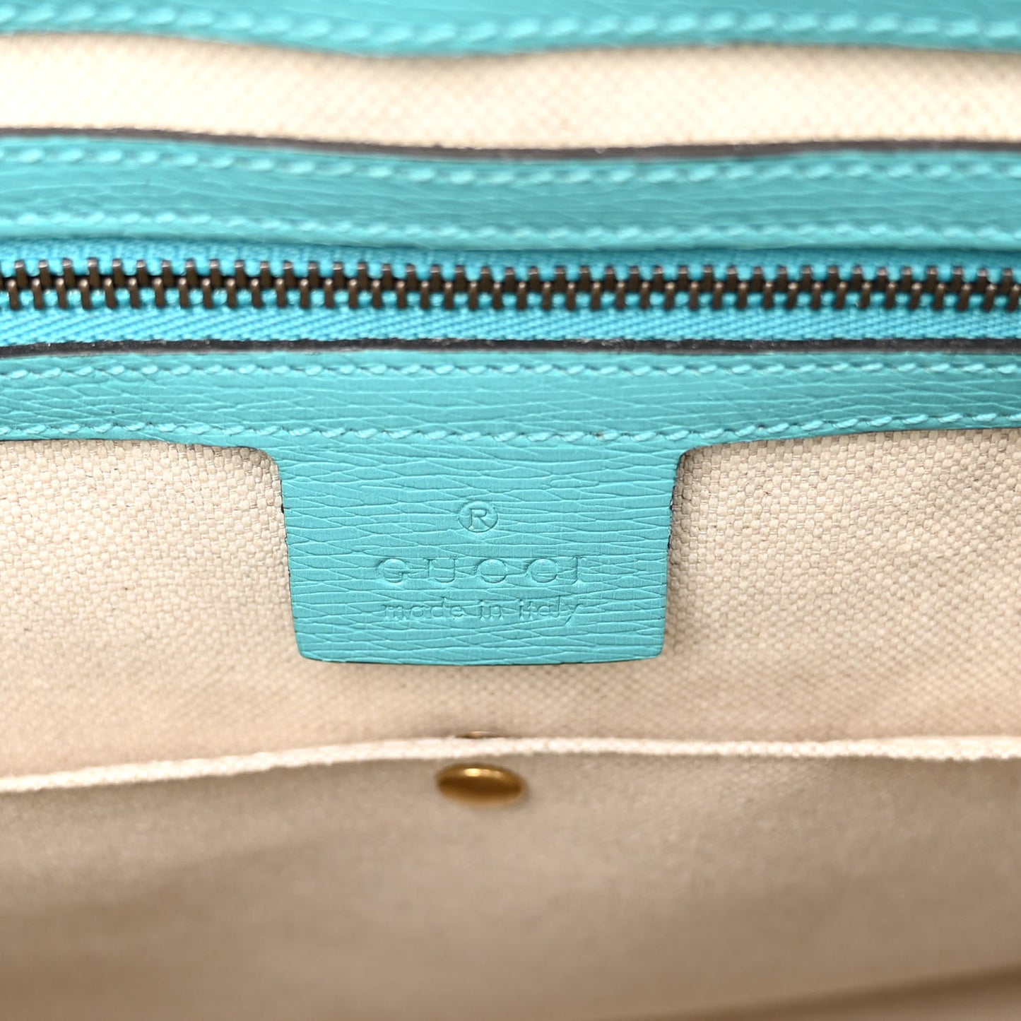 Textured Calfskin Medium Bright Bit Tote Blue