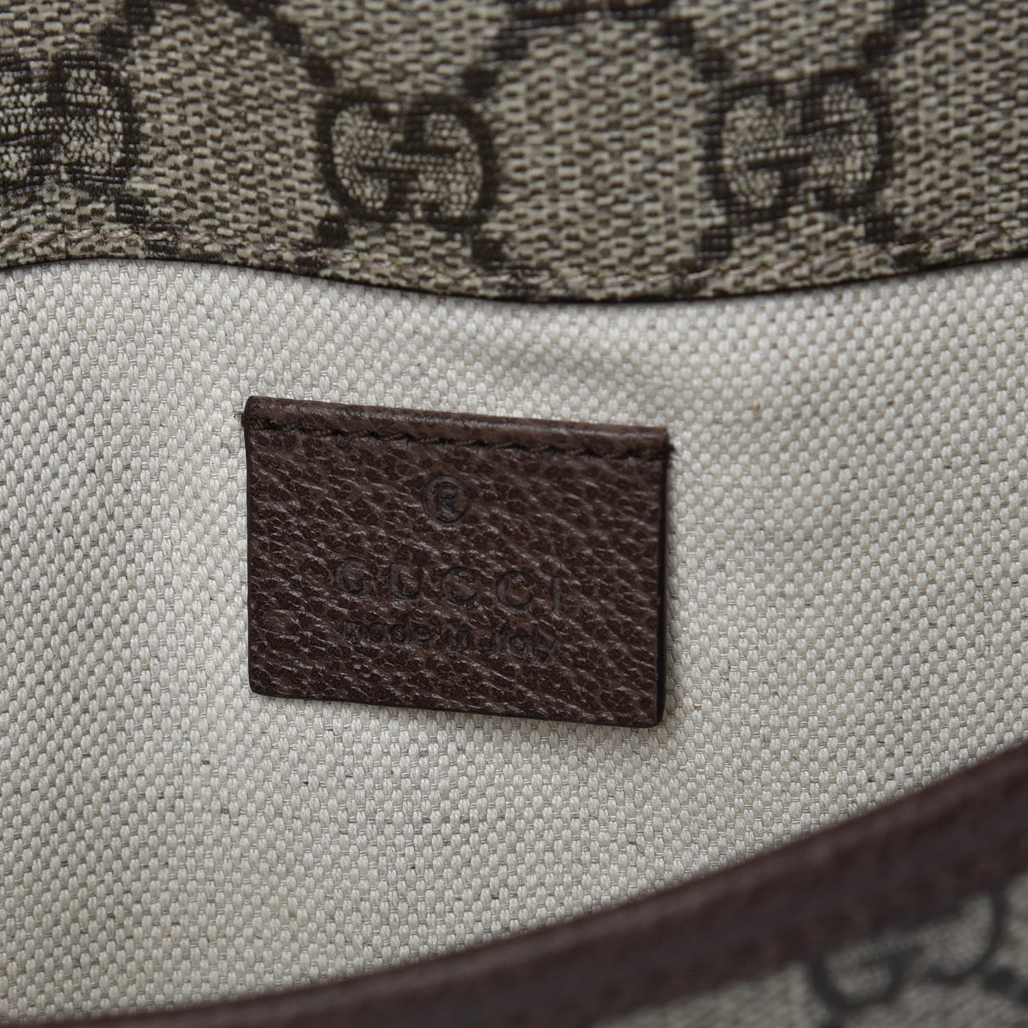Gucci GG Supreme Monogram Neo Vintage Web Belt Bag Brown 6 of 7